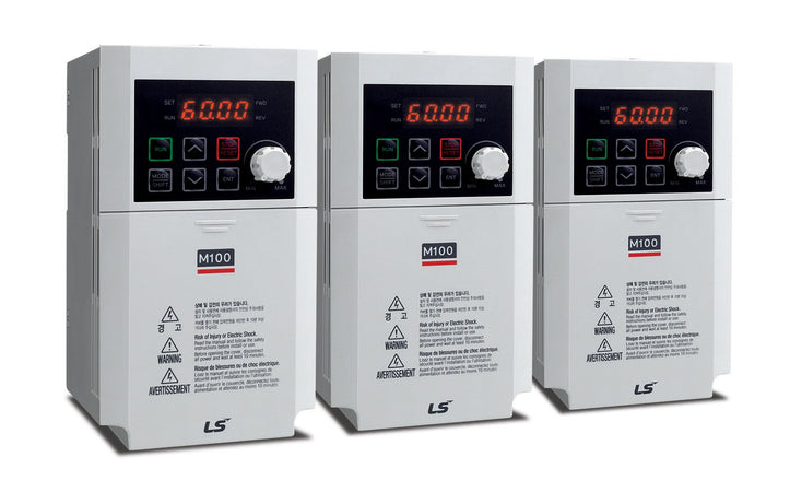 Inverter 1x200-240Vac, 0.75kW - 4.2A HD, Advanced I/O FB, IP20, EMC Filter C2, LED Keypad, Modbus Com LS Electric