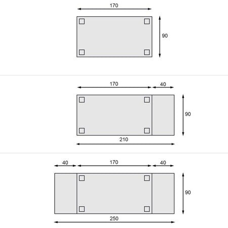 MOBILI 2G - Tavolo allungabile rettangolare classico intarsio tinta bassano 170X90x78
