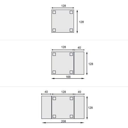 MOBILI 2G - Tavolo quadrato allungabile classico intarsio stella bassano 128X128x80