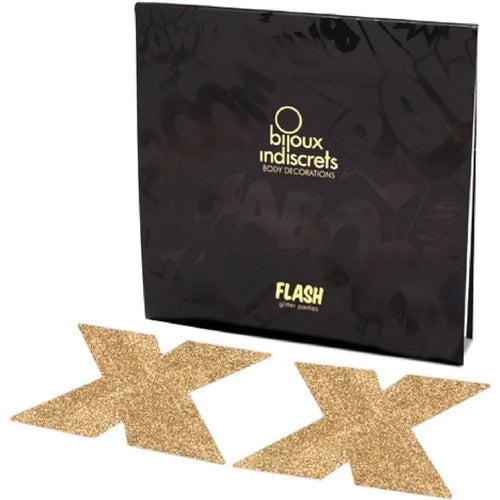 Copricapezzoli FLASH CROSS GOLD di Bijoux Indiscrets