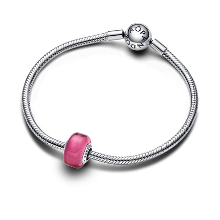 Pandora- Charm Mini Vetro di Murano Rosa