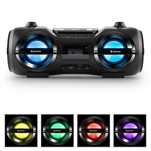 Cassa Amplificata Soundblaster Stereo Boombox Bluetooth 3.0 Cd/mp3/usb Max. 50w Auna