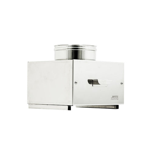 Camera raccolta ceneri DI 250 - DE 300mm per tubo doppia parete in acciaio inox