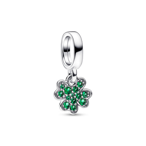 Pandora - Charm Pendente Quadrifoglio Verde Piccolo