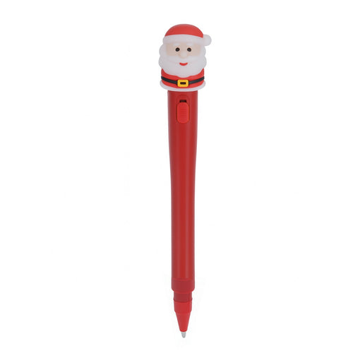Penna a sfera di natale con luce per decorazioni natalizie