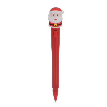 Penna a sfera di natale con luce per decorazioni natalizie