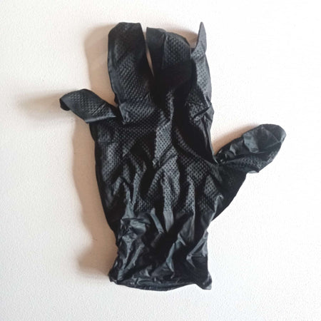 U-Power ONE SHOT tg. XL / 10 - 50 guanti monouso da lavoro in nitrile nero