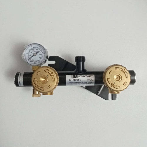 Centralina Manifold per due bombole gas gpl con manometro e valvola di sicurezza