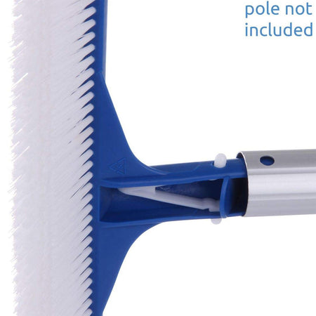 Spazzola in nylon per pulizia fondo e parete piscina rinforzo PVC da 45 cm