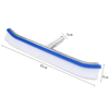 Spazzola professionale per pulizia fondo e parete piscina con rinforzo in alluminio 46 cm