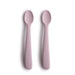 Set 2 Cucchiai Solid Soft Lilac 16X2.5X1 Cm Mushie
