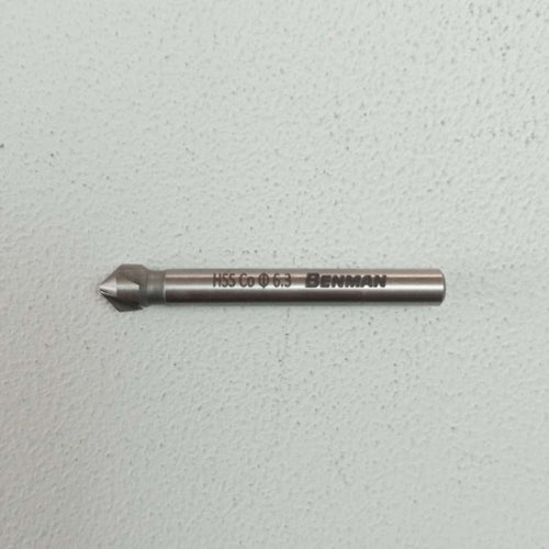 Benman 6,3mm punta svasatore conico a 3 taglianti di HSS + cobalto 5% per metallo rame zinco nichel legno e plastica