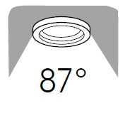 Incasso Controsoffitto Faretto Orientabile Quadrato Alluminio Silver Led 6 watt Luce Naturale