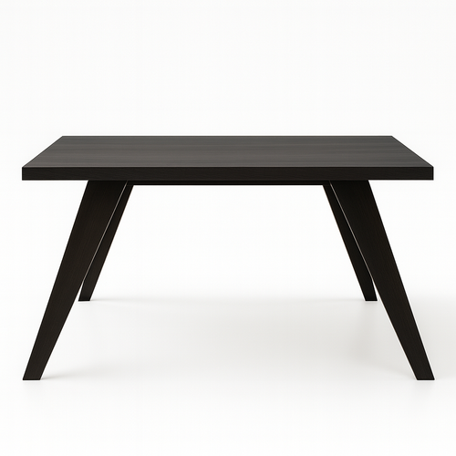 Tavolo Kepler 22 con gambe e piano in finitura piombo per arredo interno 180 x 90 x h 78 cm