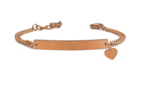 Boccadamo - Bracciale in acciaio con cuoricino