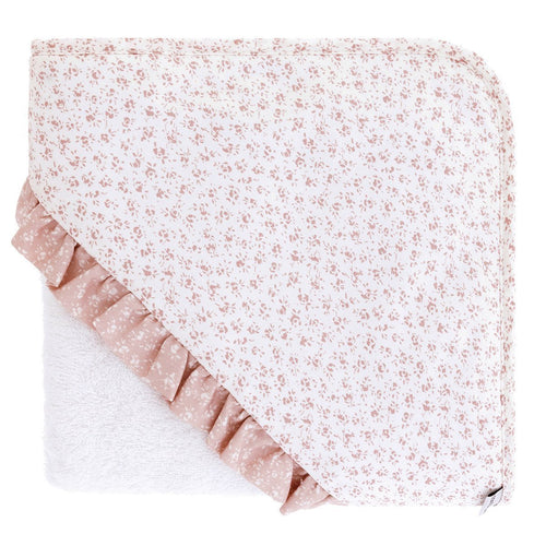 Accappatoio Neonato+Grembiule 100X100X1 Cm Liberty Rosa