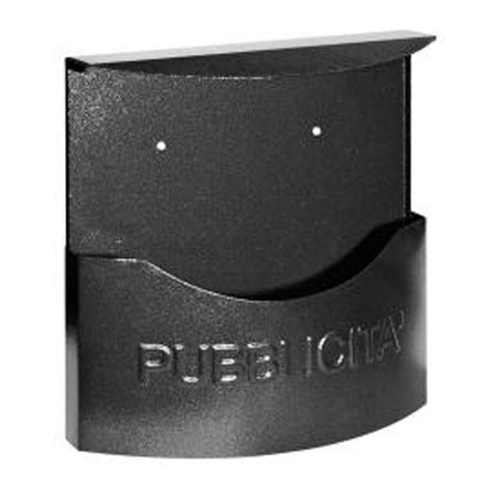 CASSETTA CASSETTE POSTA PORTA PUBBLICITÀ CON TETTO IN FERRO BATTUTO VERNICIATA