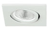 Faretto Quadrato Orientabile Alluminio Bianco Incasso Led 3 watt Luce Naturale