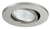 Faretto a Incasso Orientabile Tondo Alluminio Silver Cartongesso Led 3 watt Luce Naturale