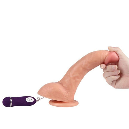 DILDO SHEQU VIBRATORE REALISTICO CONTROLLO REMOTO BEAST 24.5 CM DILDO VIBRANTE