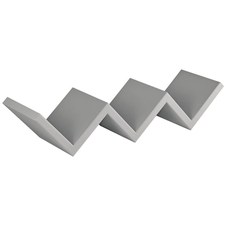 Mensola in legno "Zig Zag" da parete design moderno con fissaggio a scomparsa
