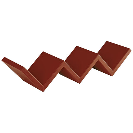 Mensola in legno "Zig Zag" da parete design moderno con fissaggio a scomparsa