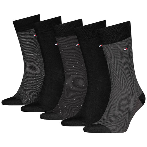 Tommy Hilfiger gift box 5 paia di calzini neri 701235374002