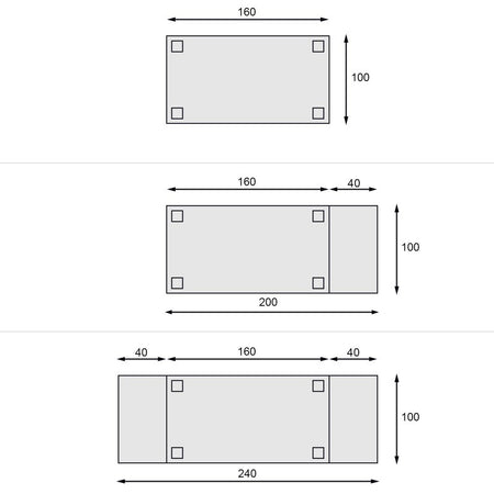 MOBILI 2G - Tavolo classico sagomato allungabile rettangolare bassano 160X100x80