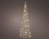 Figura luminosa a forma di albero con LED a luce calda, con Timer e adattatore, per interno