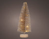 Alberello di Natale oro  pino con LED luminosi a luce calda decorazione natalizia
