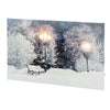 Quadro con LED luminosi a luce calda decorazione natalizia, dipinto da  h 58 cm