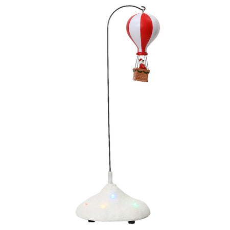 Scena animata Mongolfiera, accessorio per villaggio di Natale in plastica