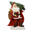 Statuetta di Babbo Natale in poliresina con Led, decorazione per interno , h 38.5 cm