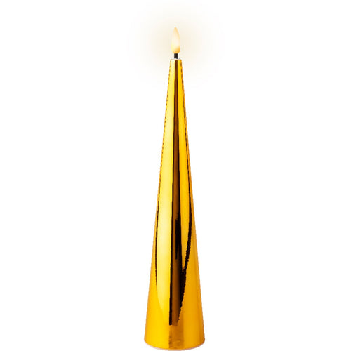 Candela decorativa a forma di  cono a LED decorazione natalizia, da 27.50 cm