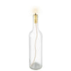 Candela decorativa tappo della bottiglia a LED decorazione natalizia, da 7.1 cm