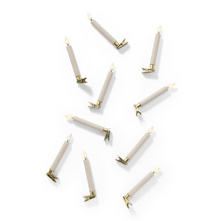 Candela decorativa con pinza a LED decorazione natalizia, da 15 cm