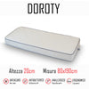 Materasso Doroty 80x190 in poliuretano alto 20cm