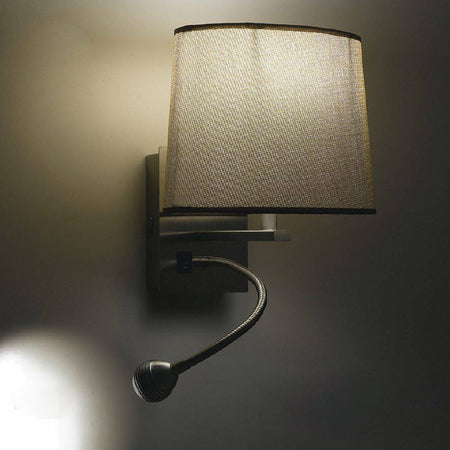 Applique ovale marrone e una luce led 3 watt 4500 kelvin E14