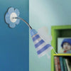 Applique Blu Orientabile paralume Fatina Pvc Lampada per Cameretta E14