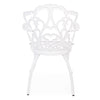 Poltrona Victoria in alluminio da esterno per giardino e veranda h 89 cm