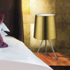 Lume Diffusore Acrilico Alluminio Oro Lampada da Tavolo Moderna E14