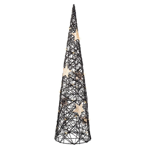 Figura luminosa a forma di albero con micro LED a luce calda, con Timer e adattatore, per interno