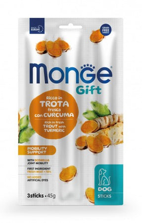 Monge Gift Mobility Support Dog Trota Boswellia e Curcuma Sticks 45gr