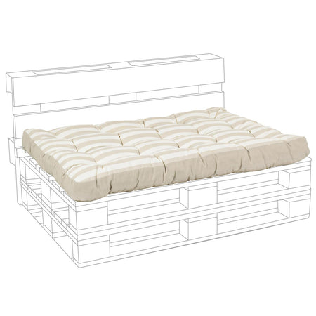 Cuscino imbottito per pedane in legno divani con bancali 120 cm