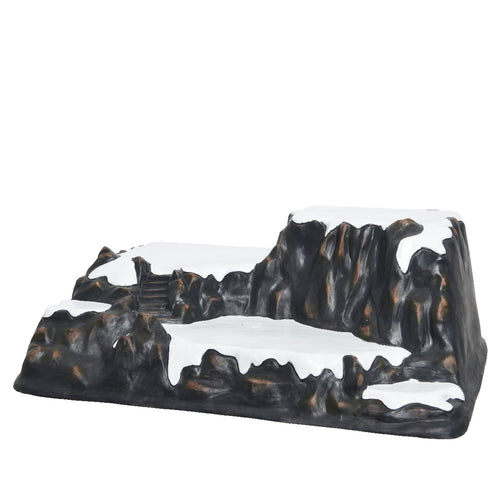 Montagna innevata per villaggio di Natale, decorazione natalizia da 54 cm