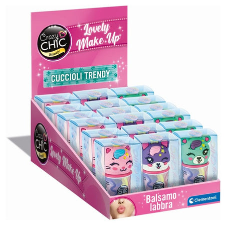 Clementoni - Crazy Chic Balsamo Labbra Cuccioli Assortito 18139