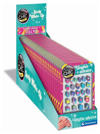 Clementoni - Crazy Chic Unghie Adesive Pop 18137
