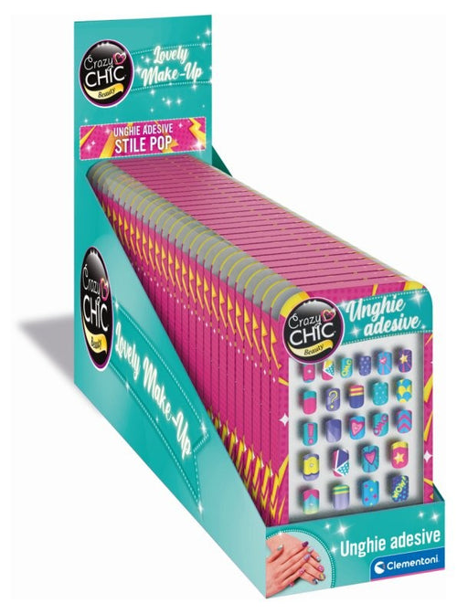 Clementoni - Crazy Chic Unghie Adesive Pop 18137