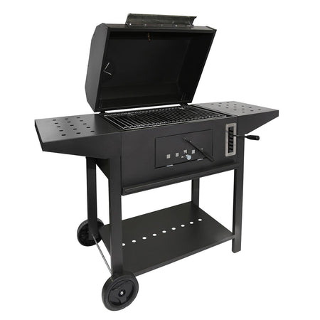 Barbecue a carbone "Teseo" fornello con griglia Regolabile e tappo 127 x 70 cm "Made in Itay"