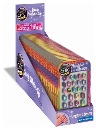 Clementoni - Crazy Chic Unghie Adesive Animals 18135